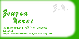 zsuzsa merei business card